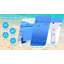 Chaise de bronzage 3 en 1 robuste avec trou pour le visage Chaise longue réglable à 5 positions pour l'extérieur