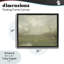 Cadre flottant Hazy Farmland View, design par lettré et doublé-1075698358-1075698353