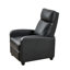 Fauteuil inclinable noir en similicuir