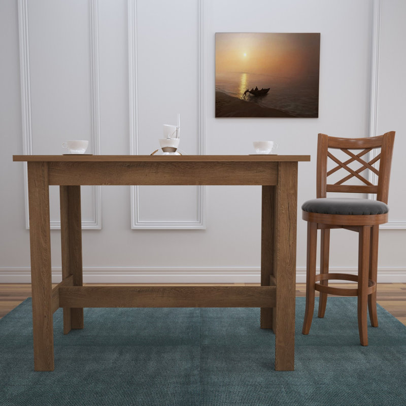 Table de salle à manger Hawkin, Chêne du Caucase