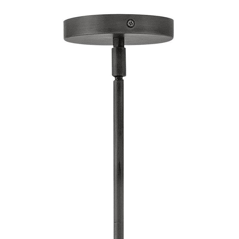 Luminaire suspendu en lin Greta Lrg par Hinkley, Noir, noir, noir, noir