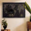 «Black Gold Map», reproduction encadrée sur toile-94363003-94363004