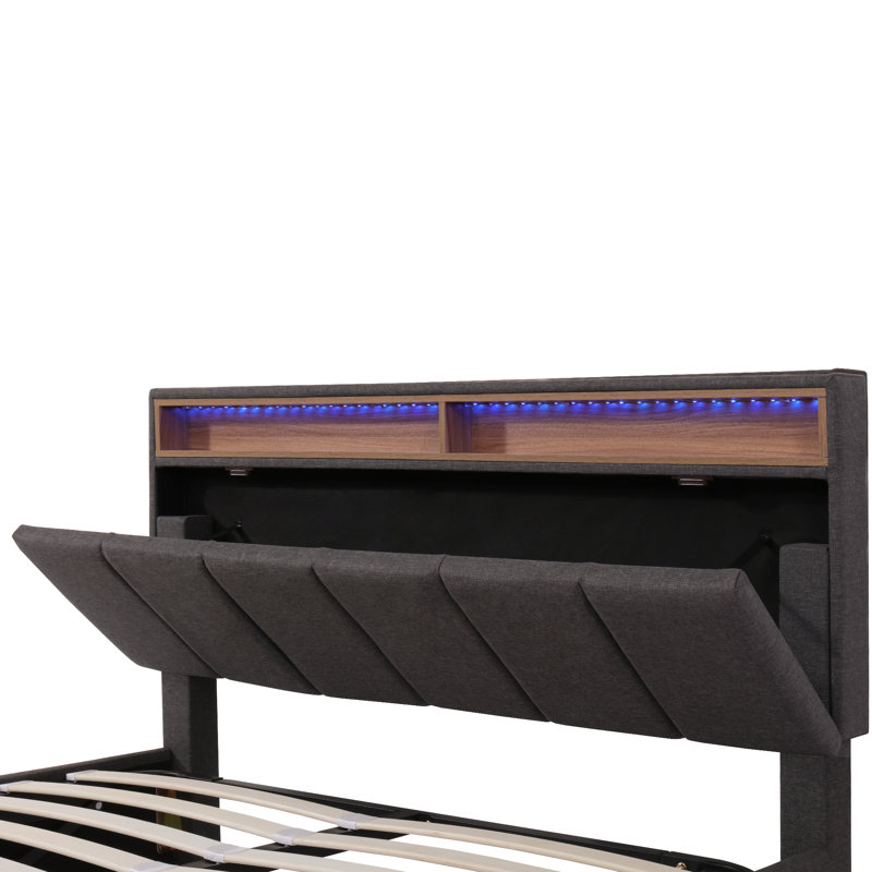 Cheylynn Upholstered Ottoman Bed, European Double (140 x 200cm)