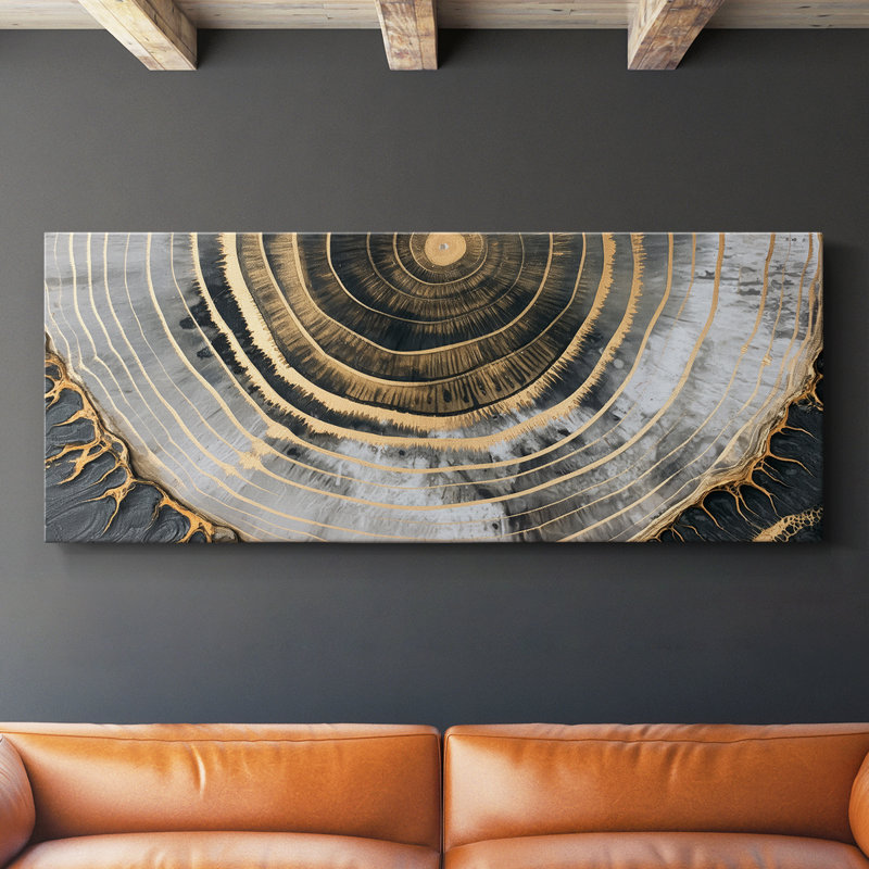 Toile tendue avec châssis abstrait Series # XXIV-Abstract, H 12 po x l 30 po
