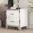 Elegant High Gloss Nightstand With Metal Handle-138913786