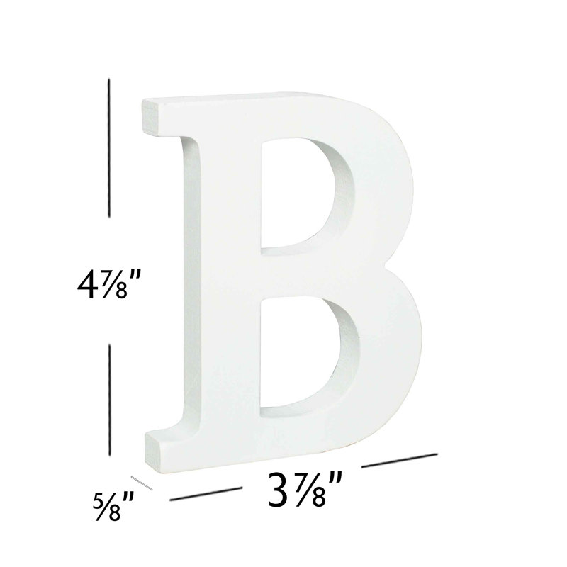 Bloc de lettres en bois, B