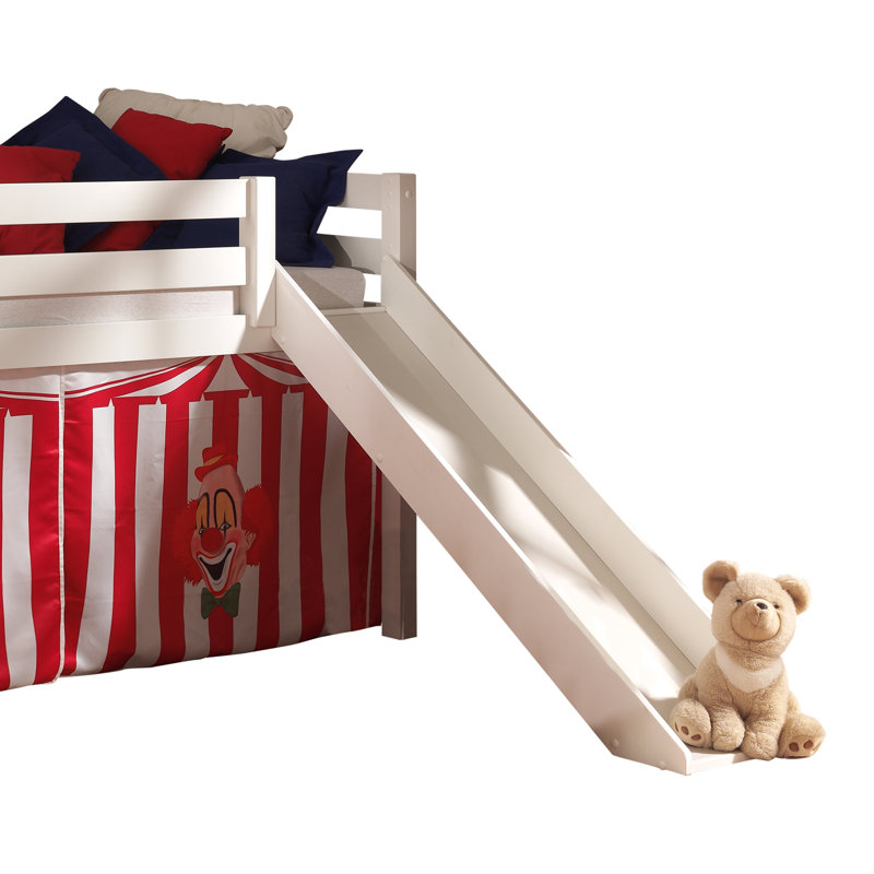 Pino Mid Sleeper Loft Bed, White, 210 x 218 cm