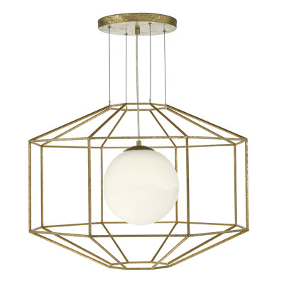 Arellano 1 - Light Gold Geometric Pendant
