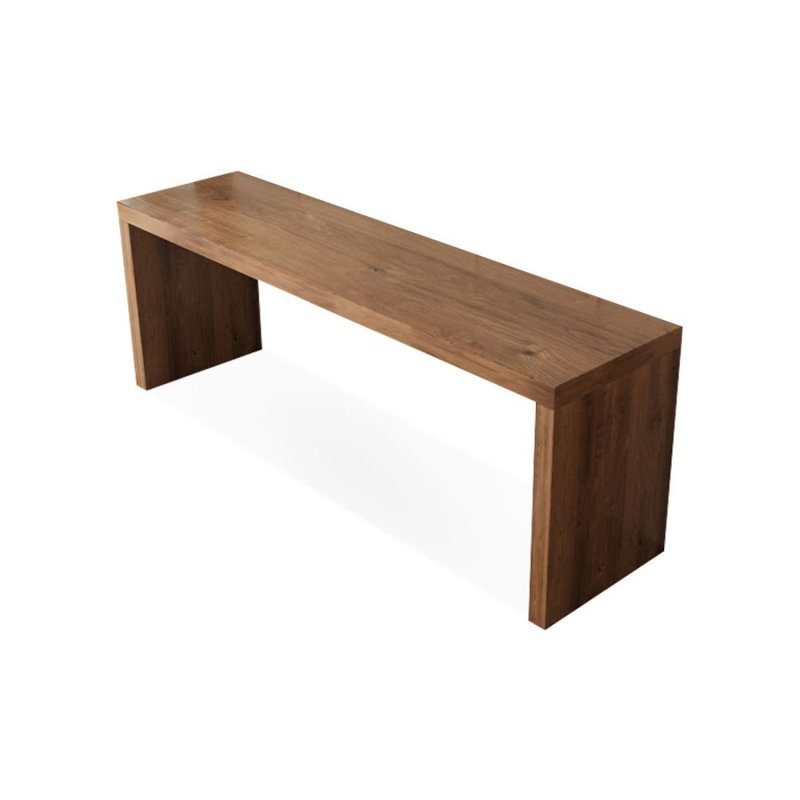 Bureau d'écriture Burlywood, H 29,53 po x l 86,61 po x P 23,62 po