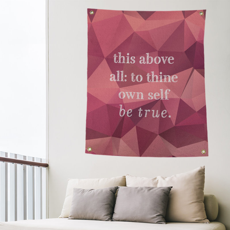 Tapisserie en polyester en faux gemme, H 59 pi x l 50 po, Tourmaline rose