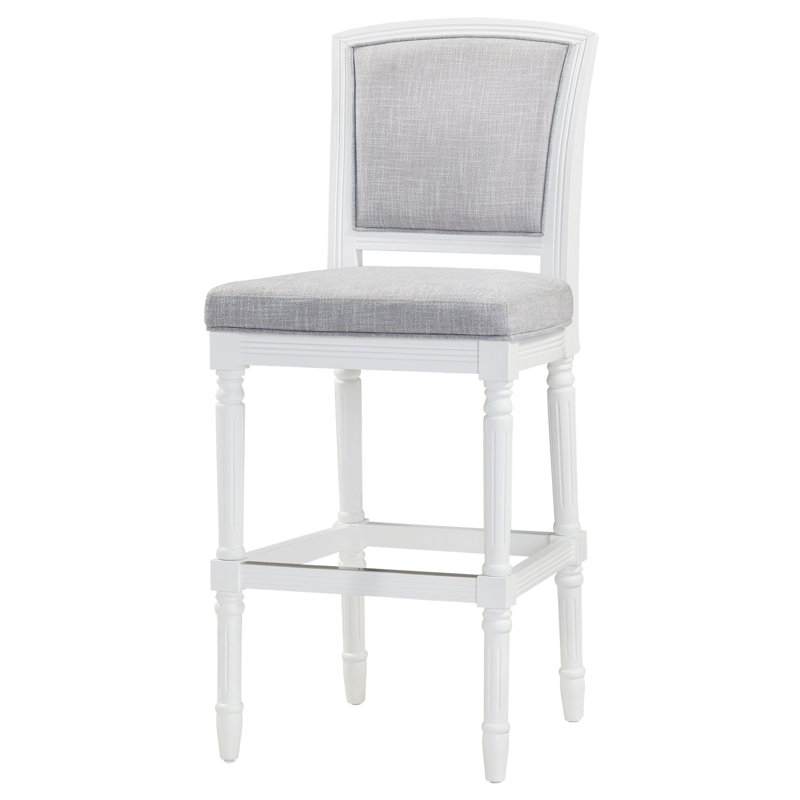 Tabouret de bar Charleston avec siège et dossier rembourrés