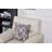 36.8" Leathaire Accent Chair With Complimentary Geometric Pillow-120187044