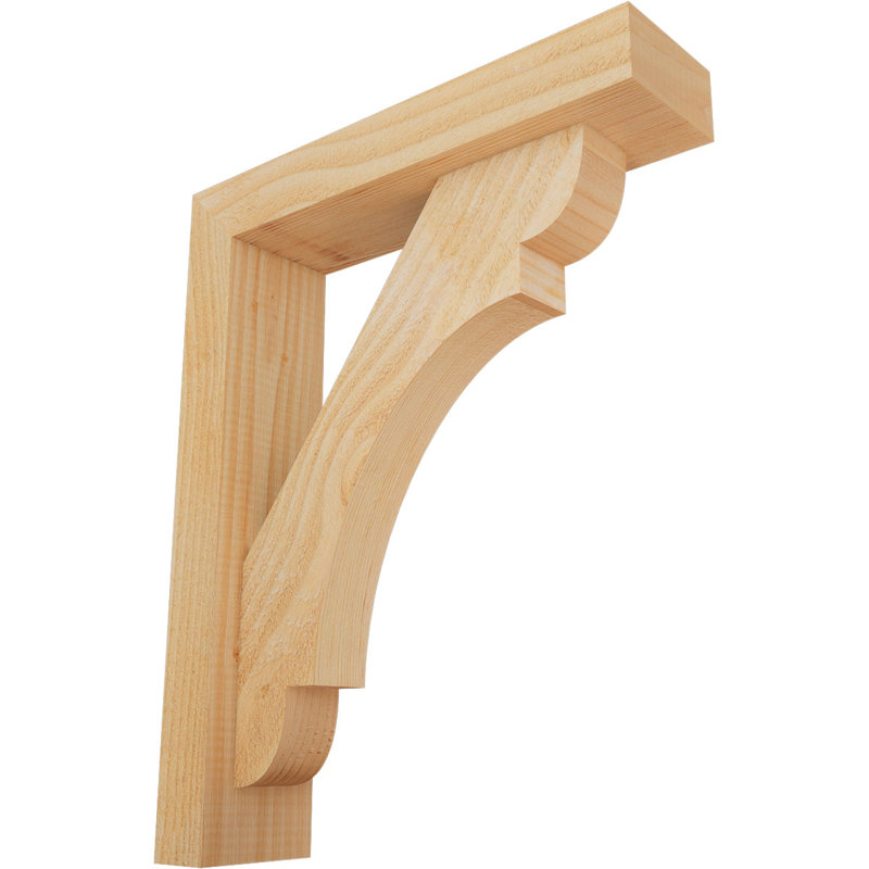 Support de scie brute de bloc olympique avec support décalé, sapin Douglas, l 4 po x P 16 po x H 20 po, 20 x 16