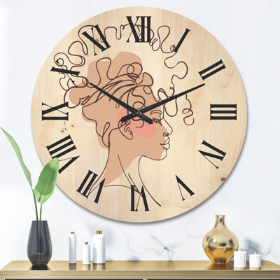 Horloge murale en bois
