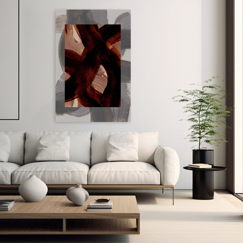 Art contemporain contemporain abstrait, H 60 po x l 40 po