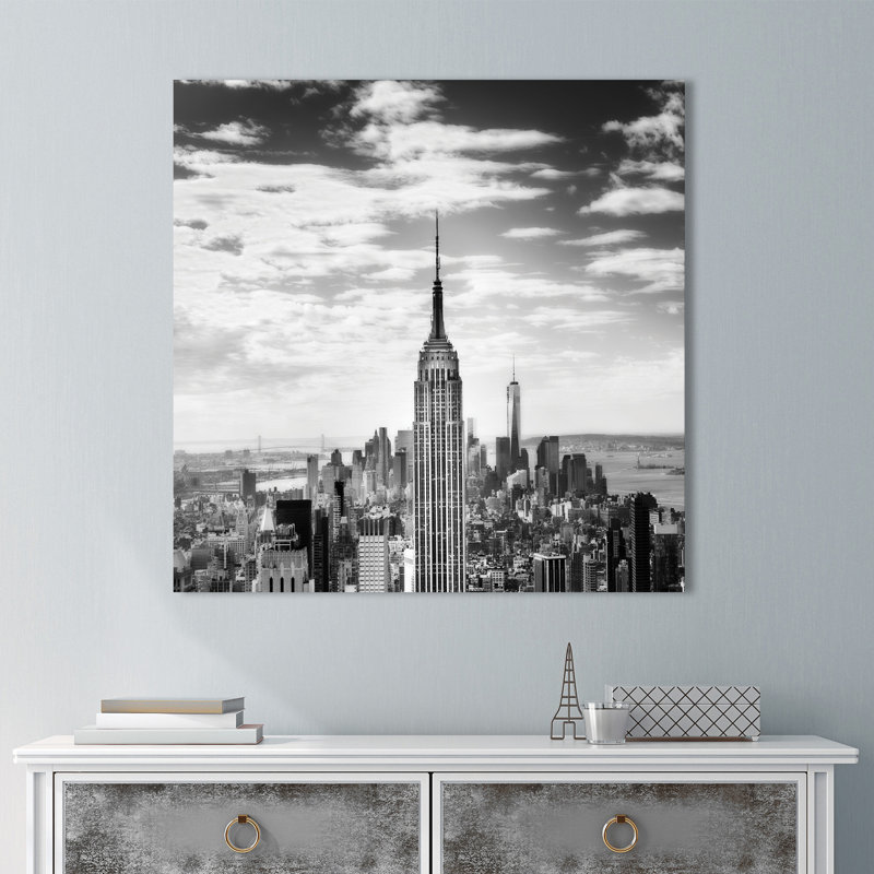 « rétro new york », reproduction de photo sur toile tendue, H 28 po x l 28 po