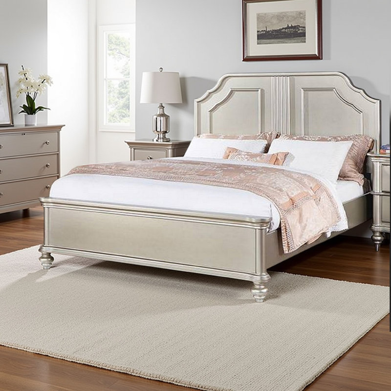 Lit en bois massif Meshell, Grand