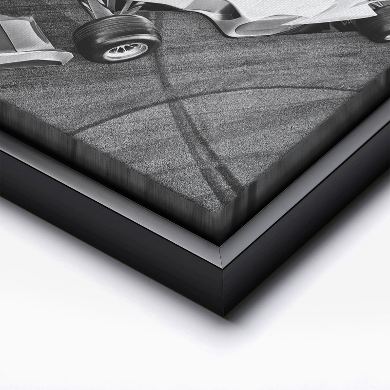Voiture de course n ° 2, Black Framed, Canvas, 16"H x 20"W