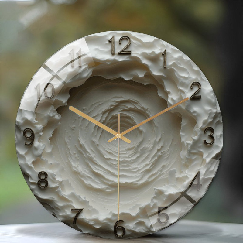 Horloge murale moderne blanche élégante 12 po