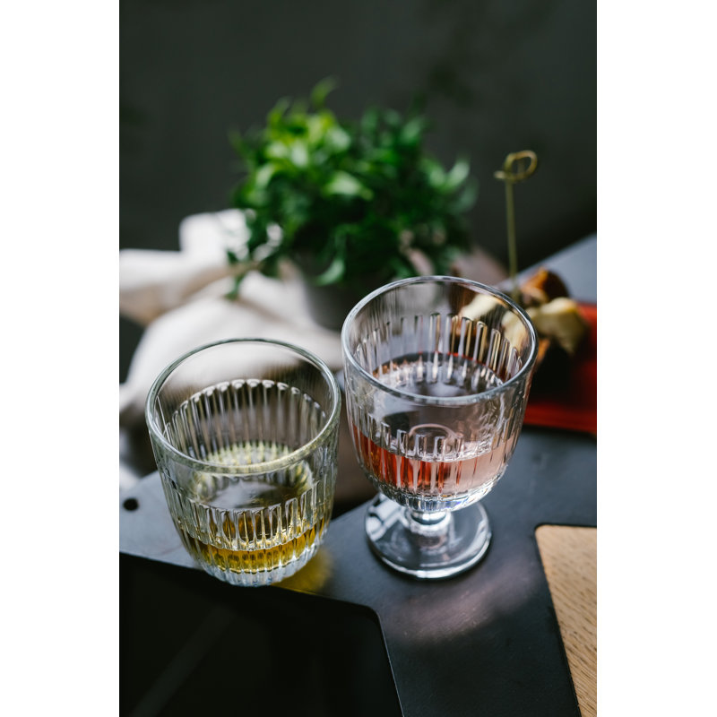 Verre vert olive Schutt, Transparent
