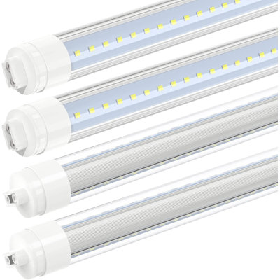 T8 8FT Double-sided HO LED Light Bulbs, 360 Degree Lighting