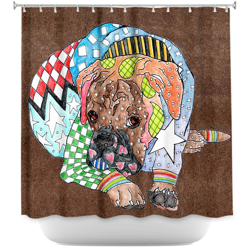 Shower Curtain, Brown