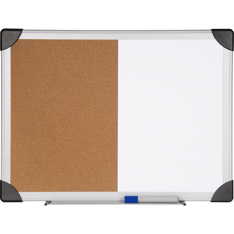 Lorell No Cork Wall Metal Combination Board, 2' H x 3' W