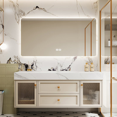 Nordic style fashion simple bathroom cabinet