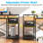 Nergui Home Office Computer Desk with Power Outlet,LED Lights & Adjustable Shelf-1898342582