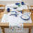 FIESTA Breezy Floral Placemat Set, White/Blue/Pink, 13" 4-Pack