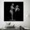 Art mural tendu sur toile de coton évoquant un style abstrait moderne pour une décoration intérieure contemporaine