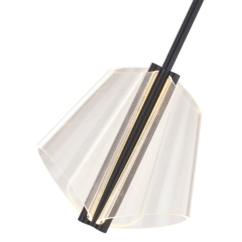 Mulberry 2 - Light LED Pendant, Black/Light Guide