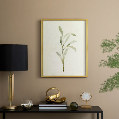 Olive Leaves I Framed Print - Solid Wood