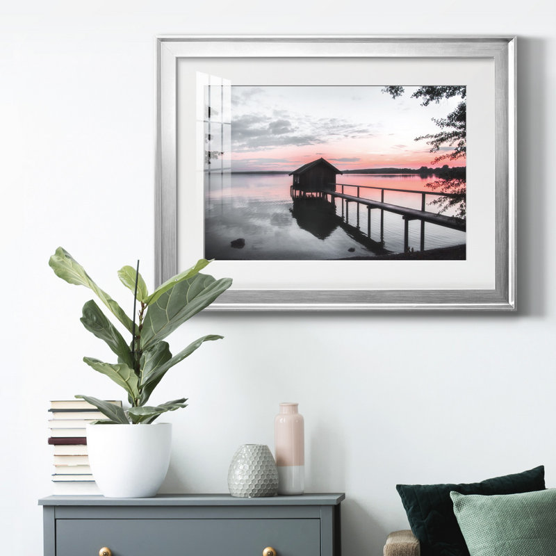 «Sunset Sunset» - Photographie de cadre photo, Argent, H 18,5 po x l 24,5 po x P 1,5 po