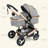 Convertible Baby Stroller, Folding High Landscape Infant Carriage, Adjustable Canopy, Diaper Bag, Anti-Shock-116818974