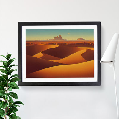 Golden Sand Desert Vol.1 - Single Picture Frame Print