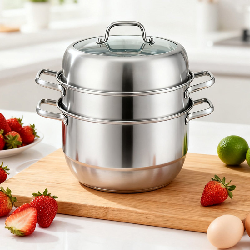 Living And Home Stainless Steel Stock Pot