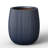 12 in. Medium Navy Blue(Upgraded Interior) Concrete Tall Round Planter / Pot Modern Design Planter with Drainage Hole-783520395-783520390