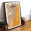 Miami City Map - No Frame Print-980634363