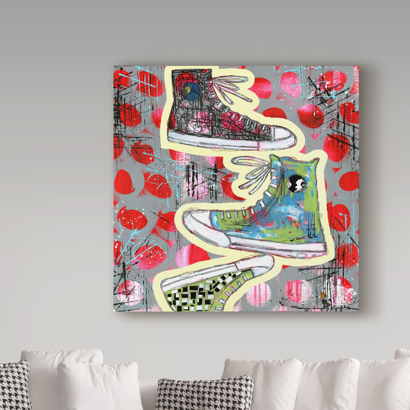 Art sur toile Huso «Sneaker Tower», H 24 po x l 24 po x P 2 po