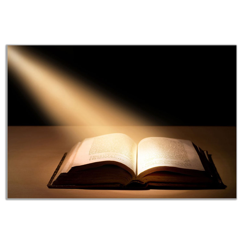 The Holy Bible Religion - Wrapped Canvas Print, 20cm H x 31cm W