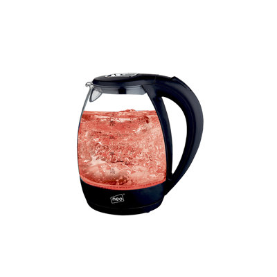 Symple Stuff 1.7 L Glass and Plastic Whistling Electric Tea Kettle
