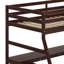 Lit mezzanine avec tiroirs, tablettes et bureau-1193084901
