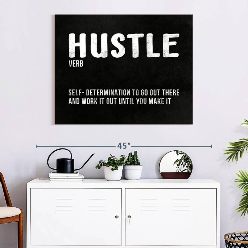 " Hustle Definition " by HustleBroIllustrations, 28" H x 35" W x 1.25"' D