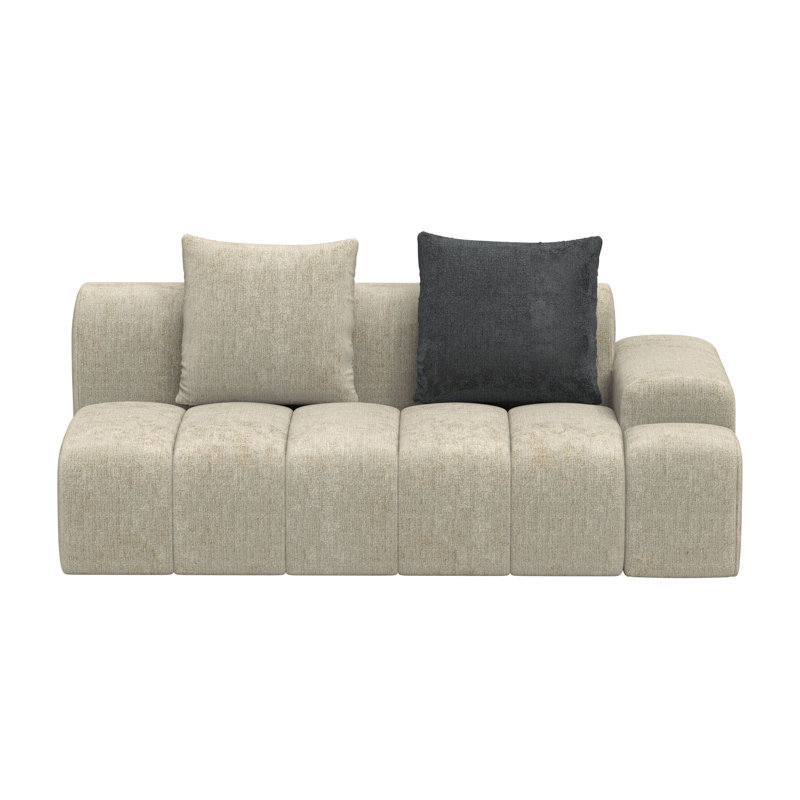 Causeuse modulaire Boneless, Ivoire blanc