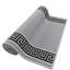 Tapis grec antidérapant gris à faible poils-1618897363