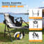 Chaise berçante de camping pliante avec appui-tête et repose-pieds amovible Norockescomce Hamac-1887884924