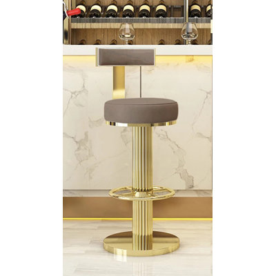 Sigolf Upholstered Stool with Metal Frame