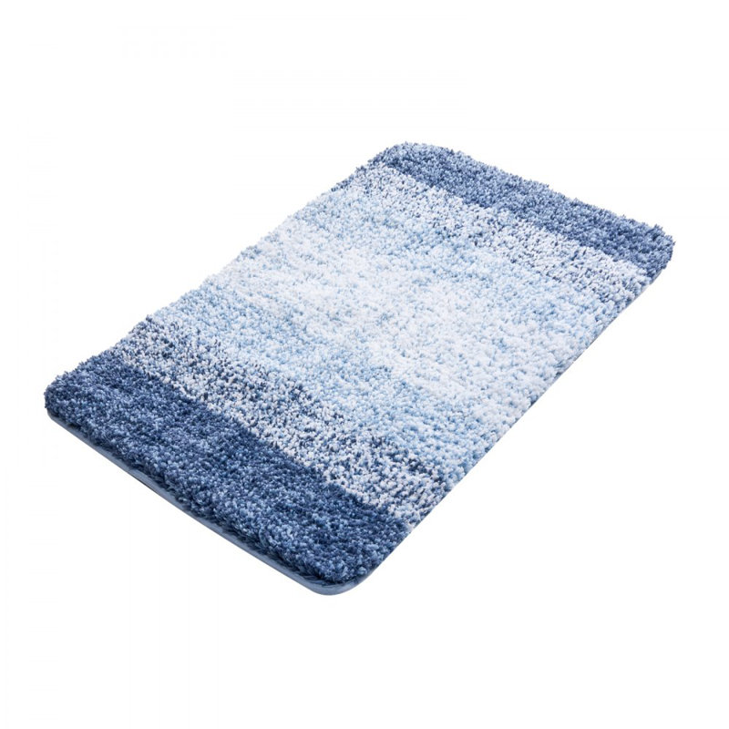 Tapis de salle de bain doux et absorbant, Bleu, Simple - L 30 po x l 20 po