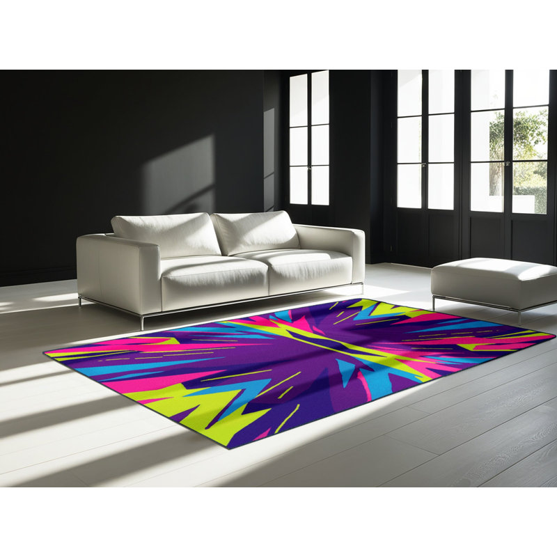 Tapis Neon Shadows, Carré 3 pi